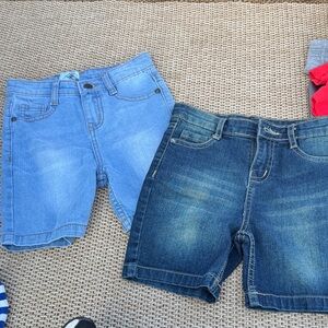 Canon Kids Denim Shorts - Sky Blue and Navy